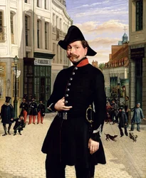 Portrait of a Police Officer in Douai in 1848